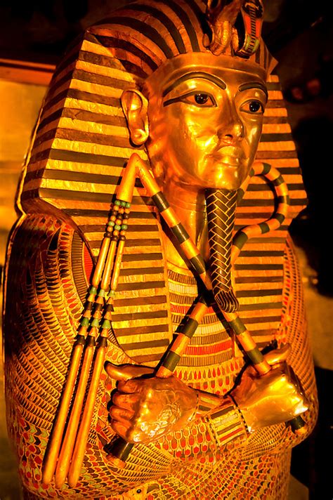 King Tut Sarcophagus Egyptian Museum Cairo Egypt