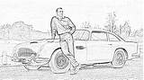 Bond James Coloring Pages Aston Martin Cars Two Part Filminspector Began Symbolic Sportscar Became sketch template