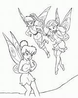 Tinker Bell Friends Comments Coloring sketch template