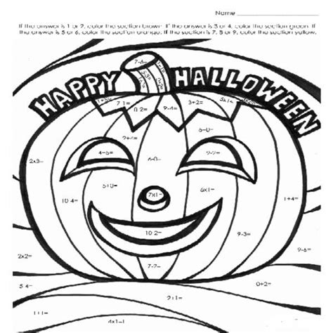 images  halloween math mystery addition worksheets