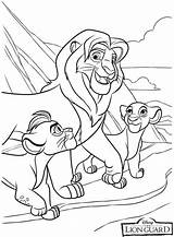 Lion Coloring Guard Pages Kion Kiara Kids Color Print Printable Simba Drawing Template Fuli Getcolorings Link sketch template