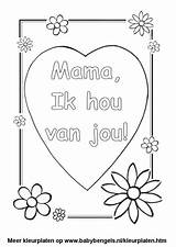 Moederdag Hou Ik Jou Valentijn Hartjes Vaderdag Bloemen Oma Verjaardag Printen Liefste Knutselen Harten Peuters Moeders Leuke Omnilabo Liefde Fijne sketch template