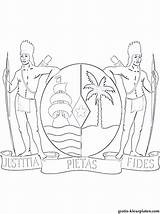 Kleurplaat Vlag Suriname Surinaamse Wapen Bron Kleurplaten sketch template