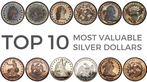 top   valuable silver dollars rare   coins including