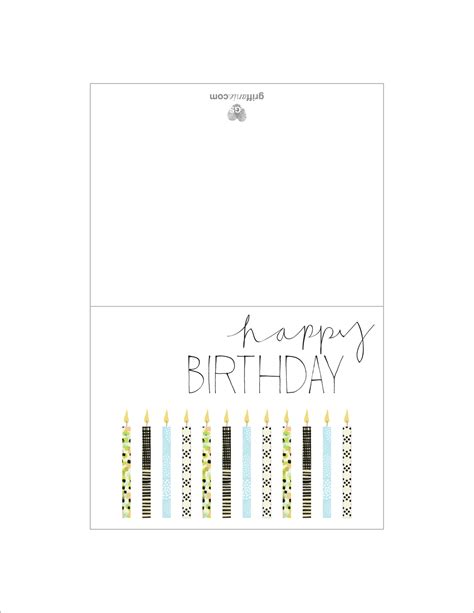 images  printable foldable birthday cards  color printable