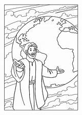 Jesus Disciples Mission Gave Verse Getcolorings sketch template