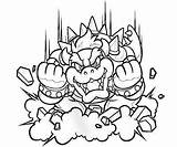 Mario Coloring Pages Super Bowser 3d Printable Smash Giga Land Template Color Getcolorings Getdrawings Print sketch template