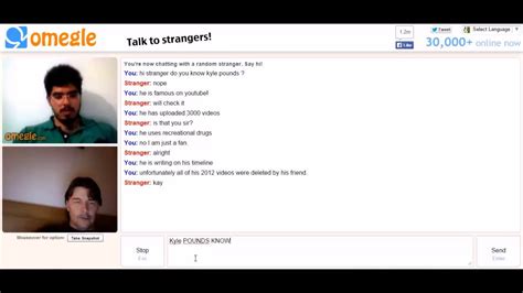 Stranger On Omegle Will Check Out Kyle Poundss Website Youtube