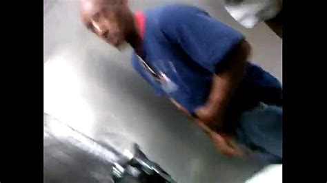 black guy caught pissing showing his bbc at urinal xvideos