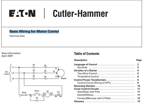 basic wiring  motor control electrical engineering blog
