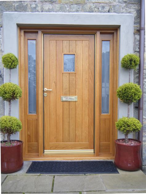 solid wood front door   home