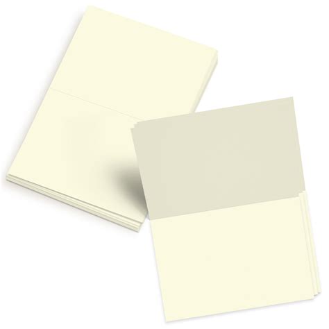 blank foldover card size     cream bulk  wholesale fine cardstock