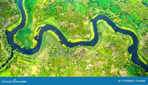 aerial view  meander   delta stock image image  beautiful