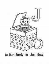 Coloring Jack Box sketch template