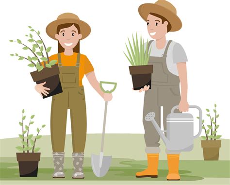 gardener garden spring royalty  vector graphic pixabay