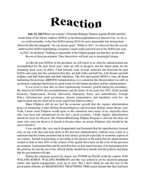 write  reaction paper introduction    start