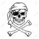Skull Jolly Skeleton Crossbones Calaveras Pirata Calavera Pirates Dibujar Skulls Piratas Dessin 123rf sketch template