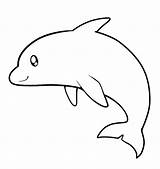 Dolphin Coloring Pages Clipart Kids Colouring Color Clip Outline Cute Easy Dolphins Printable Baby Drawing Experience Animal Making Templates Clipartmag sketch template
