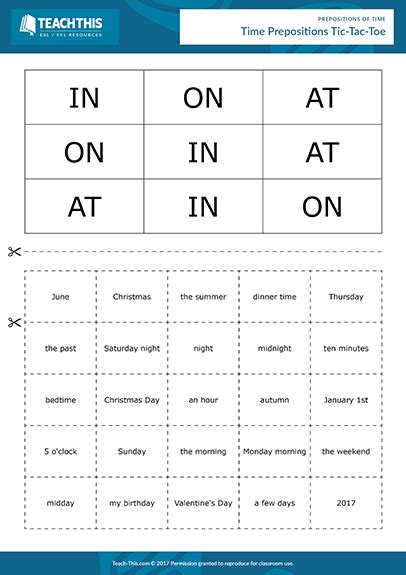 prepositions  time time worksheets prepositions esl teaching