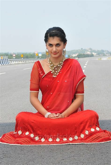 picture 226787 actress tapsee in red saree pics new movie posters