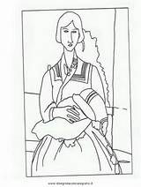 Modigliani Disegni Colorare Coloring Quadri Misti Famosi Degas Disegnidacoloraregratis Opere Toilette Edgar Famous Quadro Bambini sketch template