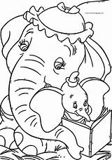 Dumbo Dambo Disney Elephant Bojanke Wecoloringpage sketch template