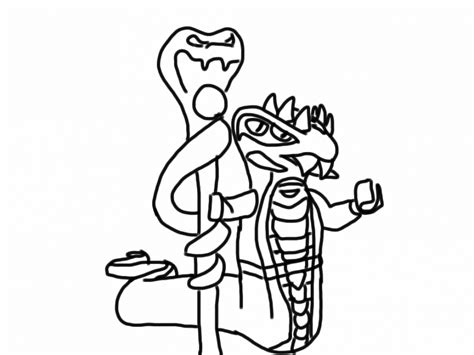 lego ninjago pythor   anacondrai staff coloring pages cartoons