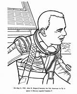 Space Coloring Astronaut American 1961 Printables Usa Go First Print Next Back sketch template