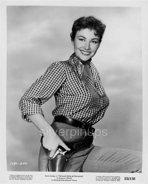 Orig 1955 Mara Corday Busty Cowgirl “b” Film Portrait Western Pin
