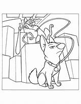 Coloring Bolt Pages Disney Animated Gifs Coloringpages1001 sketch template