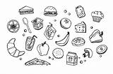 Lunch Doodles Food Doodle Easy Drawing Draw Time Creativemarket sketch template