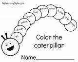 Caterpillar Write sketch template