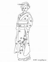 Japonesa Princesa Princesas Línea sketch template