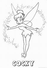 Cocky Tinkerbell sketch template