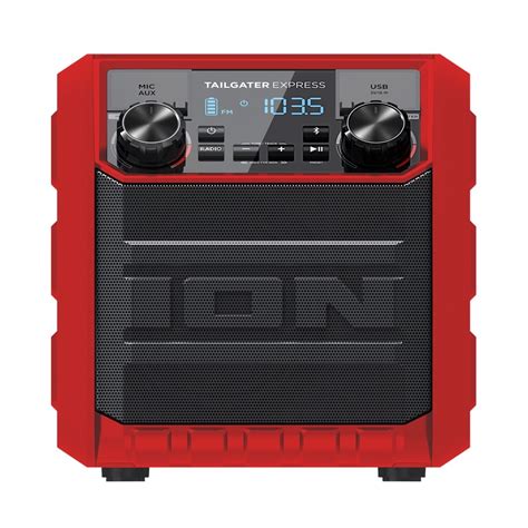 buy ion audio tailgater express portable bluetooth speaker red tailgaterexred