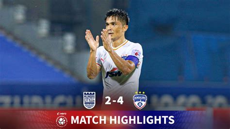 highlights mumbai city fc   bengaluru fc match  hero
