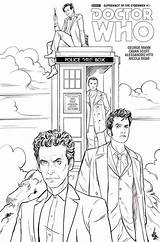 Coloring Who Doctor Book Supremacy Cybermen Cover Comics Choose Board sketch template