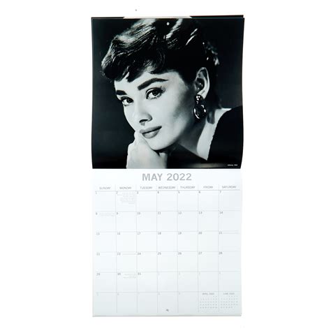 Buy Audrey Hepburn 16 Month 2022 Calendar For Gbp 2 00 Card Factory Uk