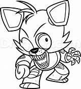 Foxy Coloring Pages Fnaf Getcolorings Color sketch template