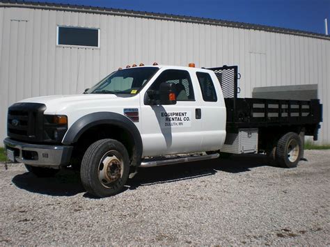 2008 Ford F 550 Xl Extended Cab 4x4 Flatbed Truck Steel 12 Ft