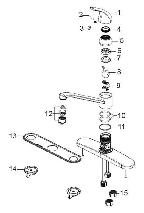 delta classic single handle kitchen faucet parts diagram uk reviewmotorsco