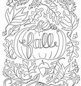 Coloring Fall Pages Autumn Kids Color Printable Getcolorings Getdrawings Print Colorings sketch template