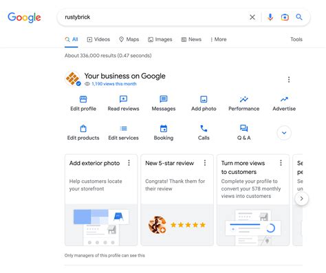 google business profile web search menu  rolling  entireweb
