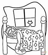 Coloring Night Pages Time Furniture Sleepover Printable Clipart Getcolorings Bed Drawing Color Bedroom Paper Print Kid Sleep Dream Supercoloring sketch template