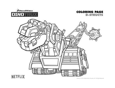 dinotrux  structs coloring page coloring pages kids printable