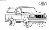 Coloring Ford Pages Truck Bronco Raptor Drawing 4x4 Off Road Old Trucks Cars Lifted Trophy Usa Color Company Sketch Jeep sketch template