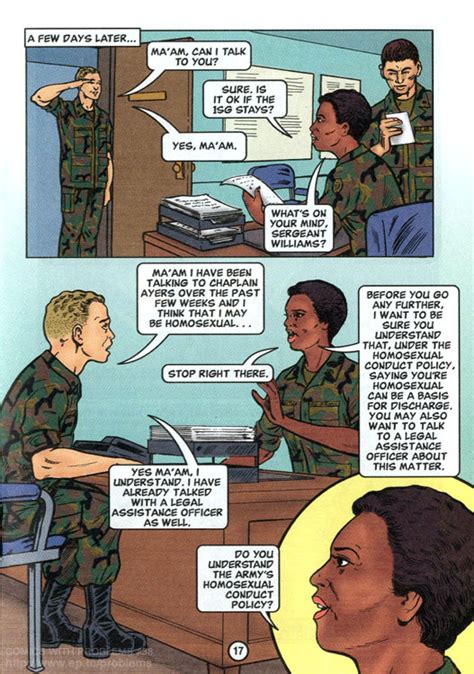 the us army s official don t ask don t tell homosexual policy comic