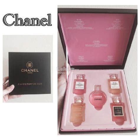 chanel travel perfume set   premium gift box clearance sale