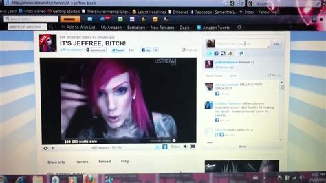 uber tranny jeffree star does his first ustream live chat suck it bitches lol youtube