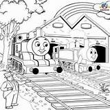 Thomas Coloring Pages Friends Train Diesel Tank Kids Party Trains Template Printable Colouring Games Princess Disney sketch template